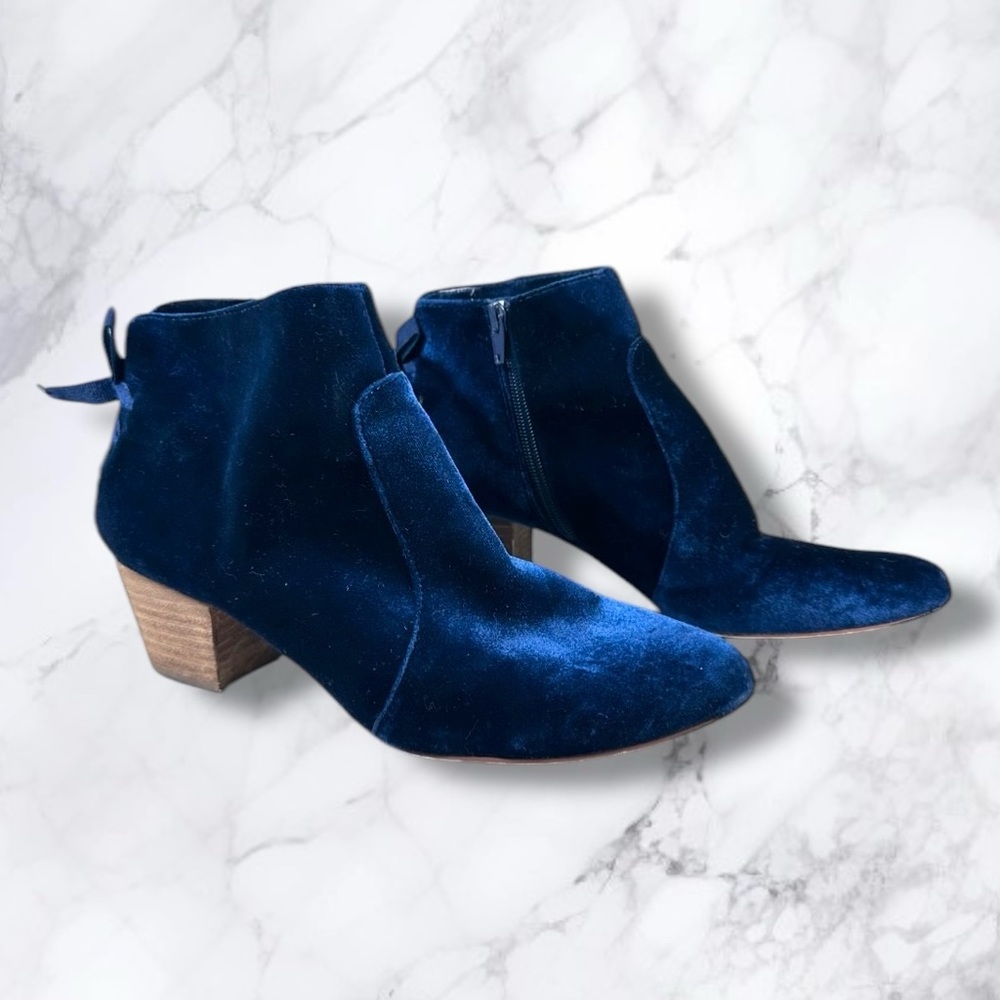 Restricted Velvet Bow Booties